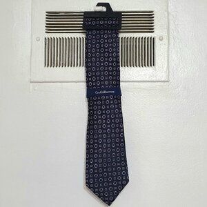 Croft & Barrow Navy Geometric Necktie – Classic Formal Style